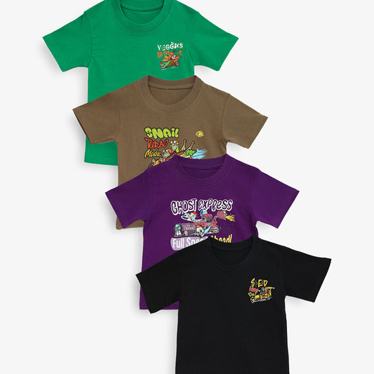 Snuggle Duds Boys' Adventure T-Shirt Pack – 4-Pack