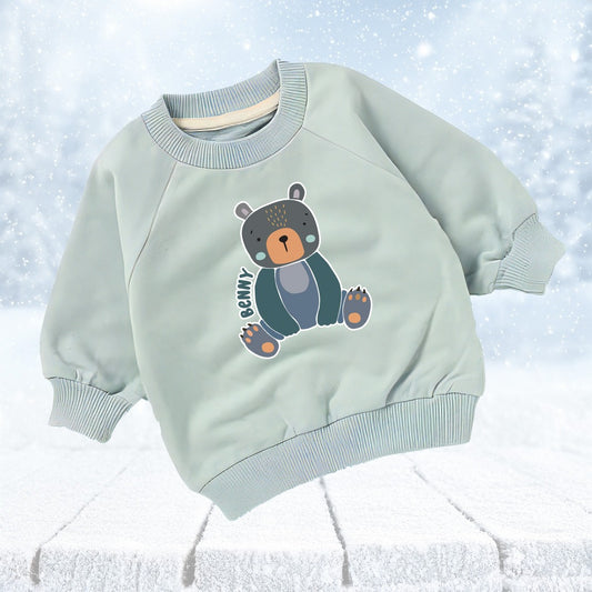 Benny the Bear Organic Crew Neck Sweatshirt (6mths-4yrs)