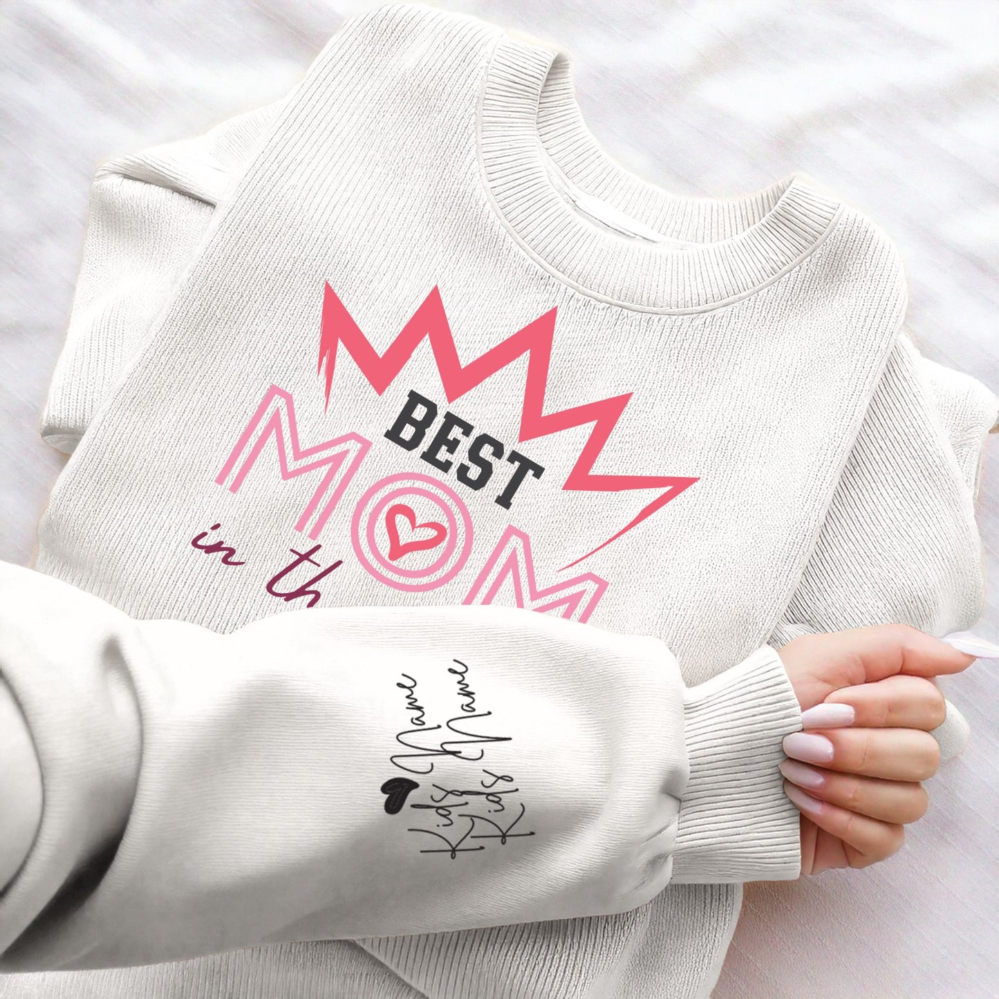 Best Mom in the World – Personalized Sweatshirt