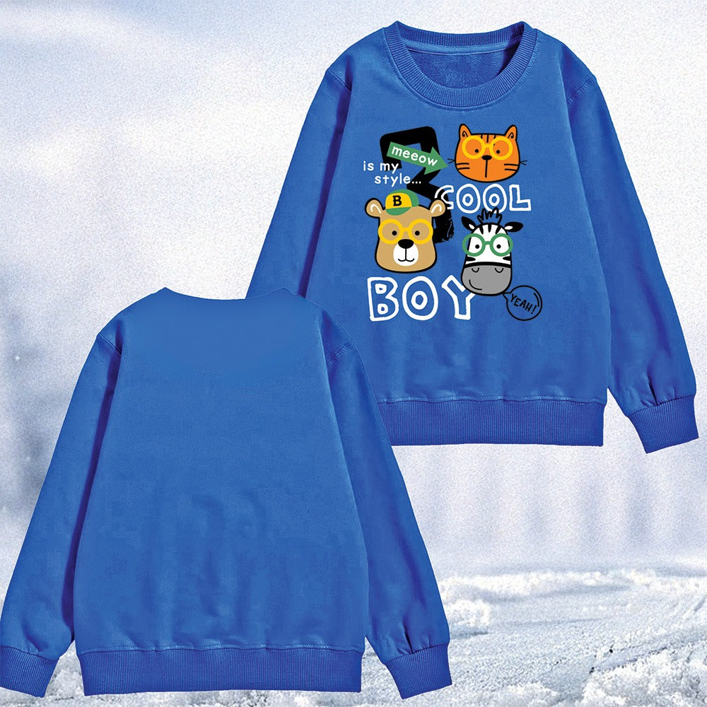 "Cool Boy"Terry Sweatshirt (5Yrs-12Yrs)