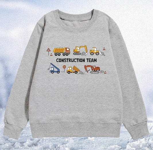 “Construction Team” Terry Sweatshirt  (5Yrs-12Yrs)