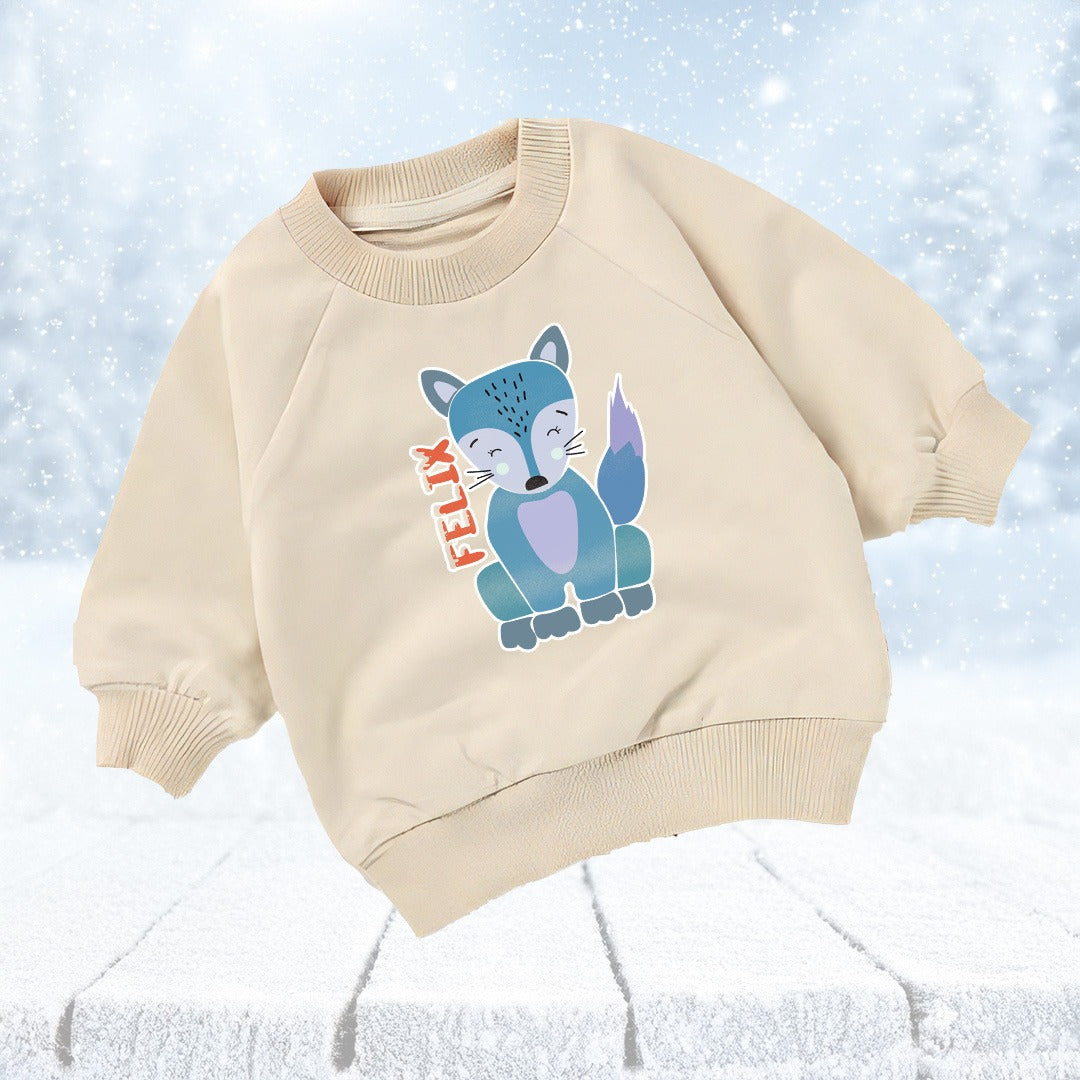 Flexix the Fox Organic Crew Neck Sweatshirt (6mths-4yrs)