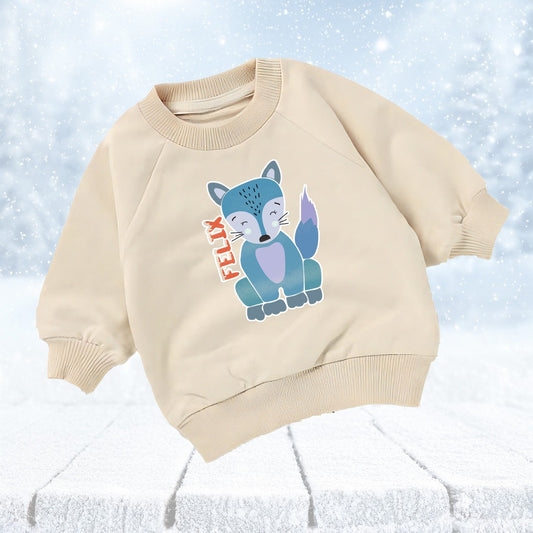 Flexix the Fox Organic Crew Neck Sweatshirt (6mths-4yrs)