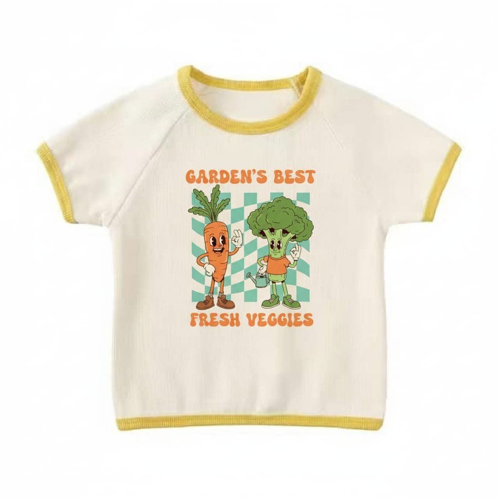 Garden’s Best Fresh Veggies Kids Cotton Summer Set