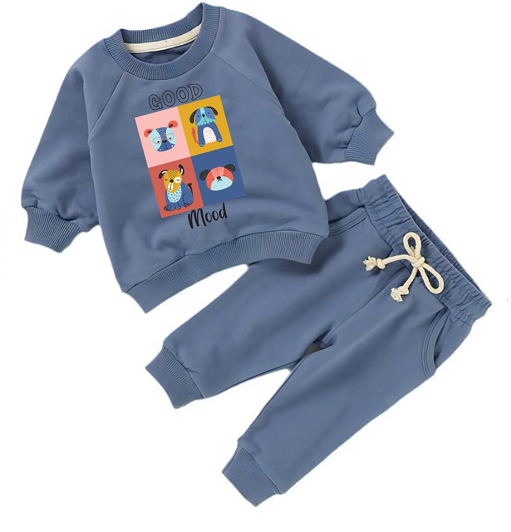Good Mood Organic Sweatshirt and Track Pant Set (6mths - 4yrs)