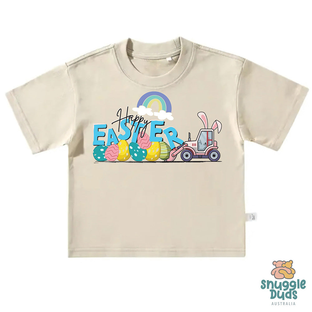 Snuggle Duds Bunny Tractor Easter T-Shirt