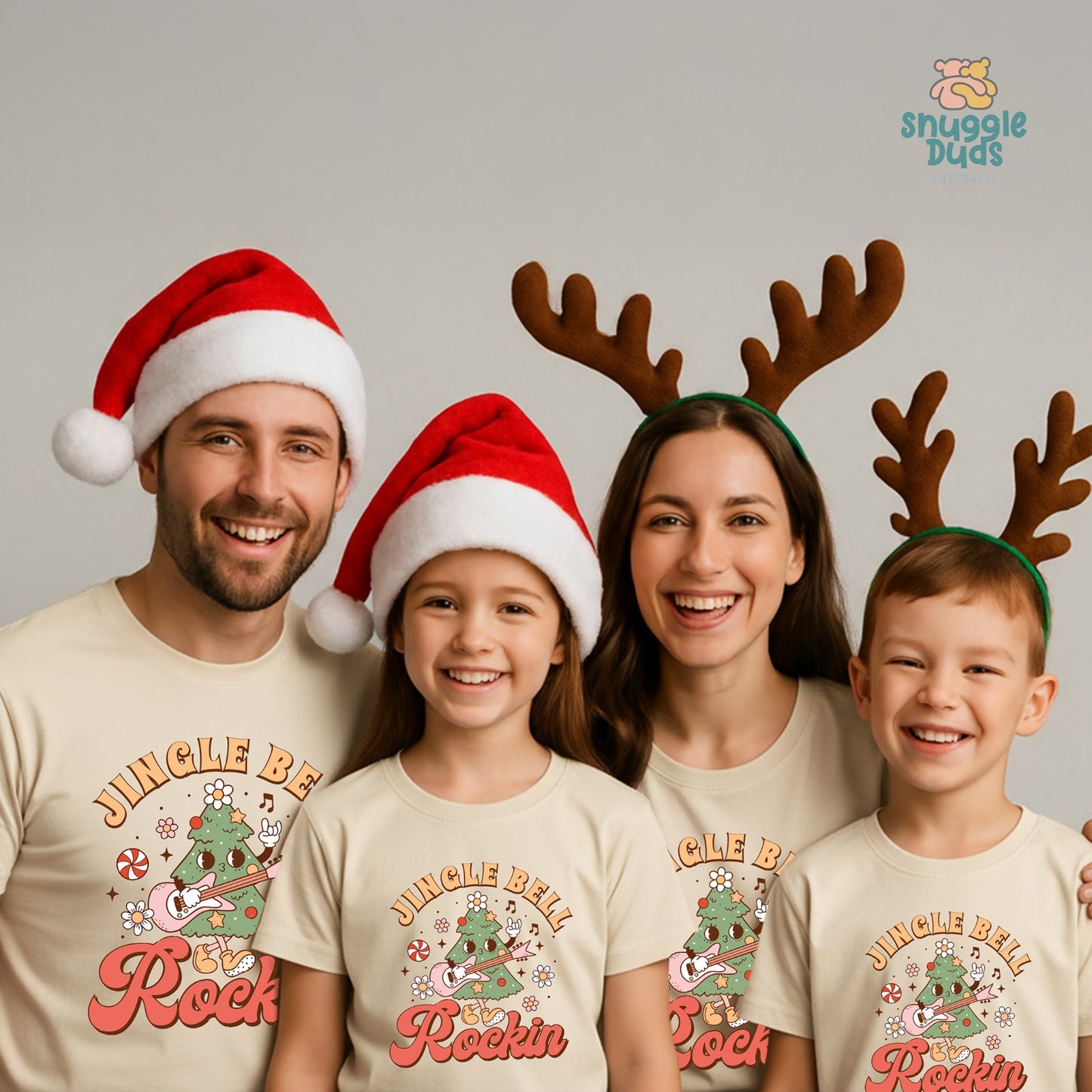 Jingle Bell Rockin’ Matching Family Christmas T-Shirts