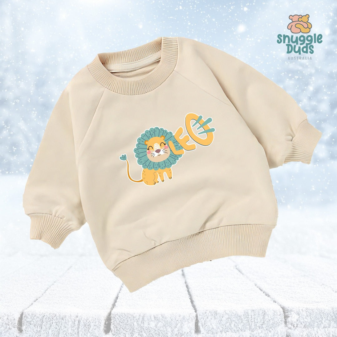 Leo the Lion Organic Crew Neck Sweatshirt (6mths-4yrs)