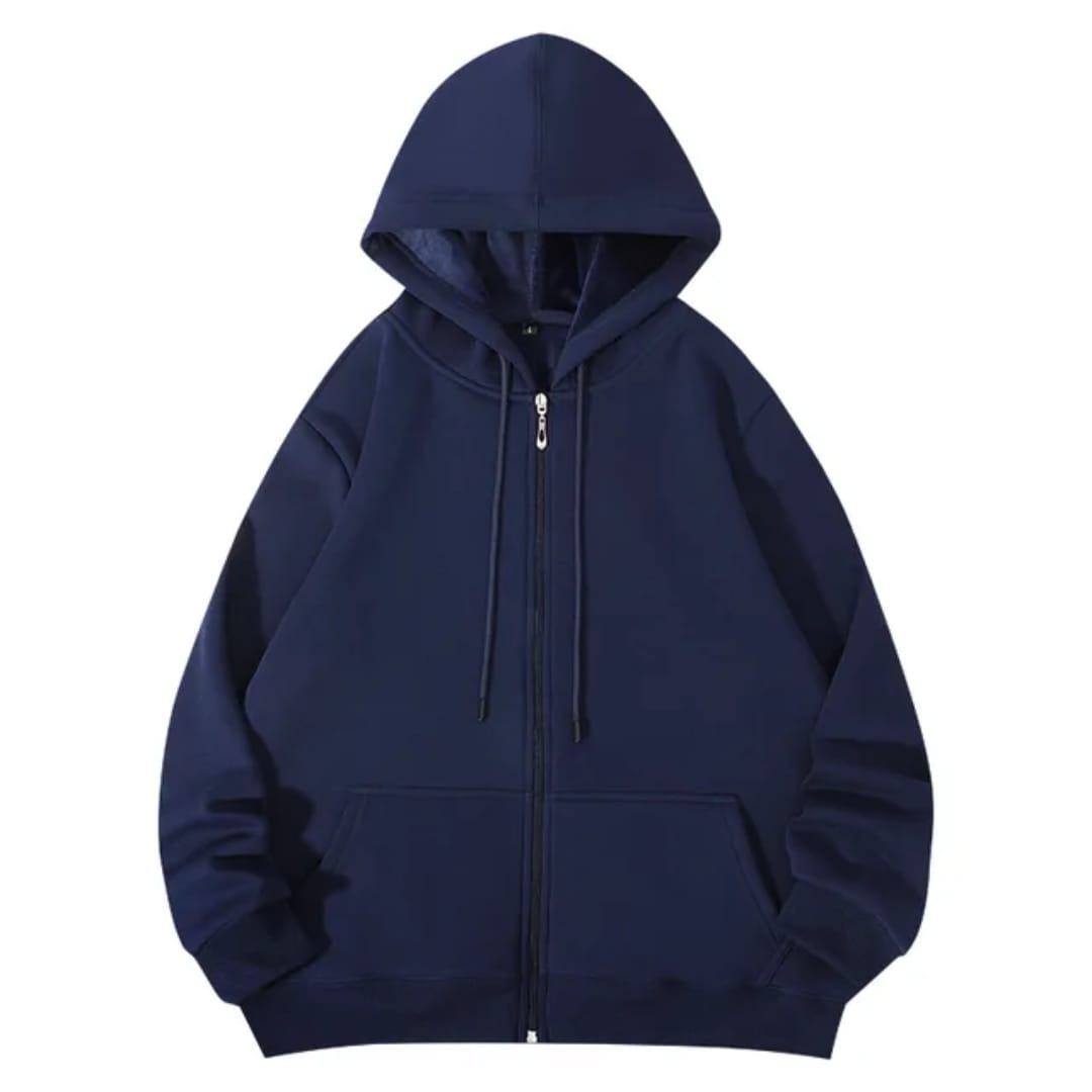 Premium Quality Hoodie Navy 500 GSM Zip Up