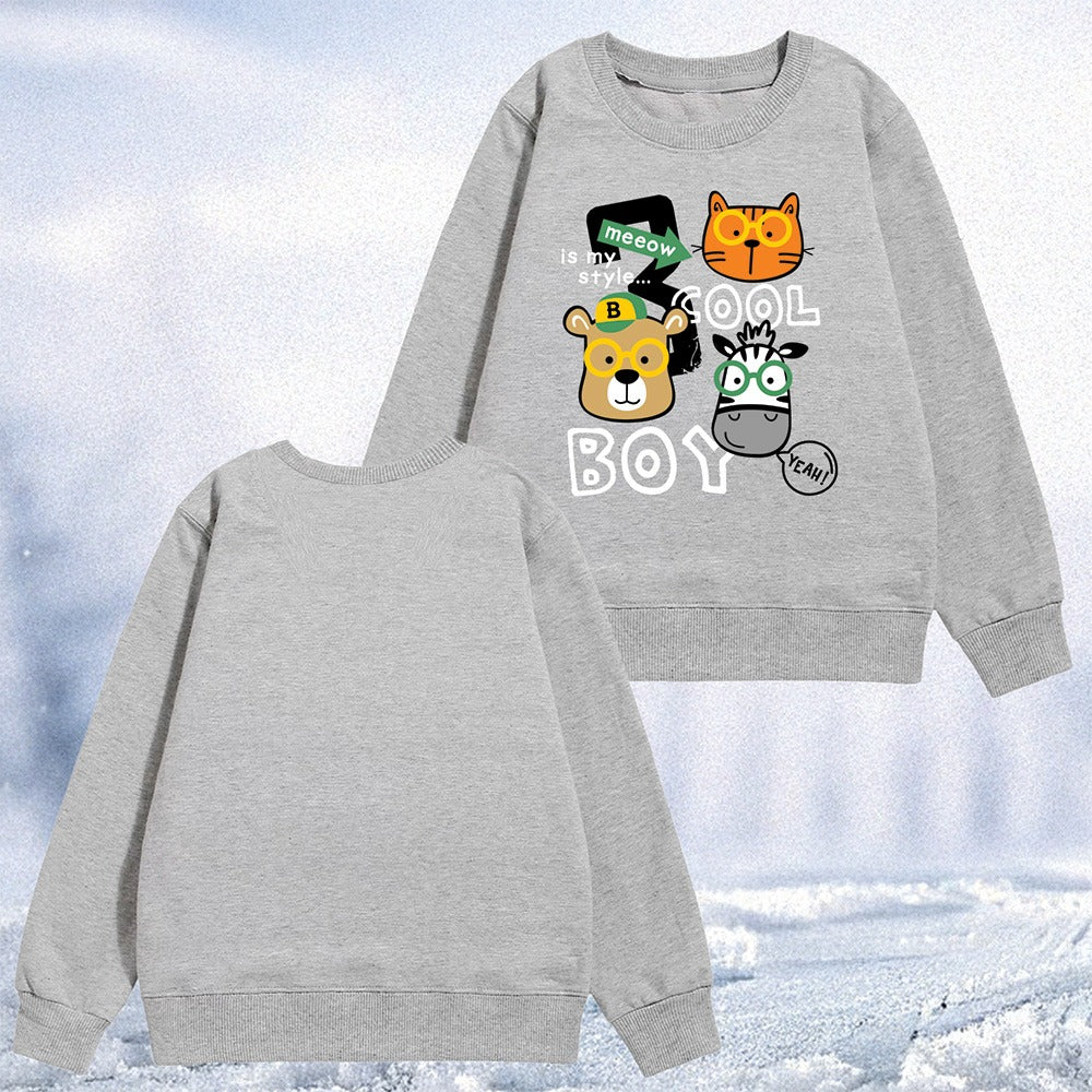 "Cool Boy"Terry Sweatshirt (5Yrs-12Yrs)