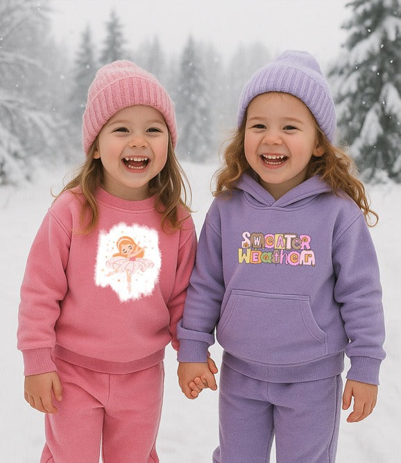 Girls Sweatshirt and Track Pant Set