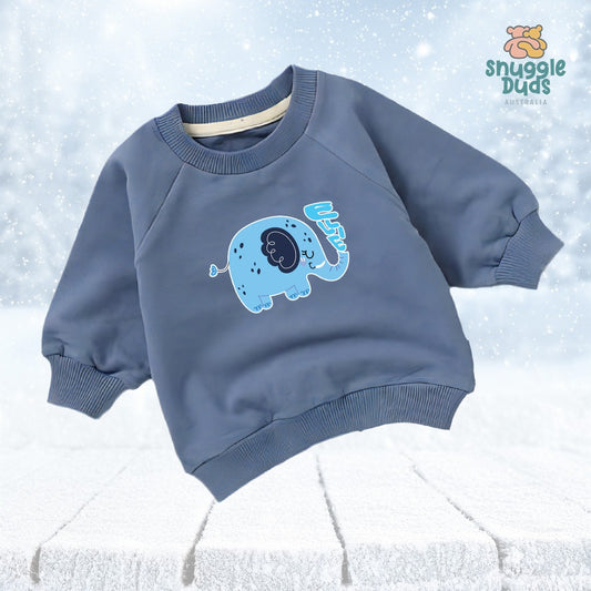 Ellie the Elephant Organic Crew Sweatshirt (6mths-4yrs)