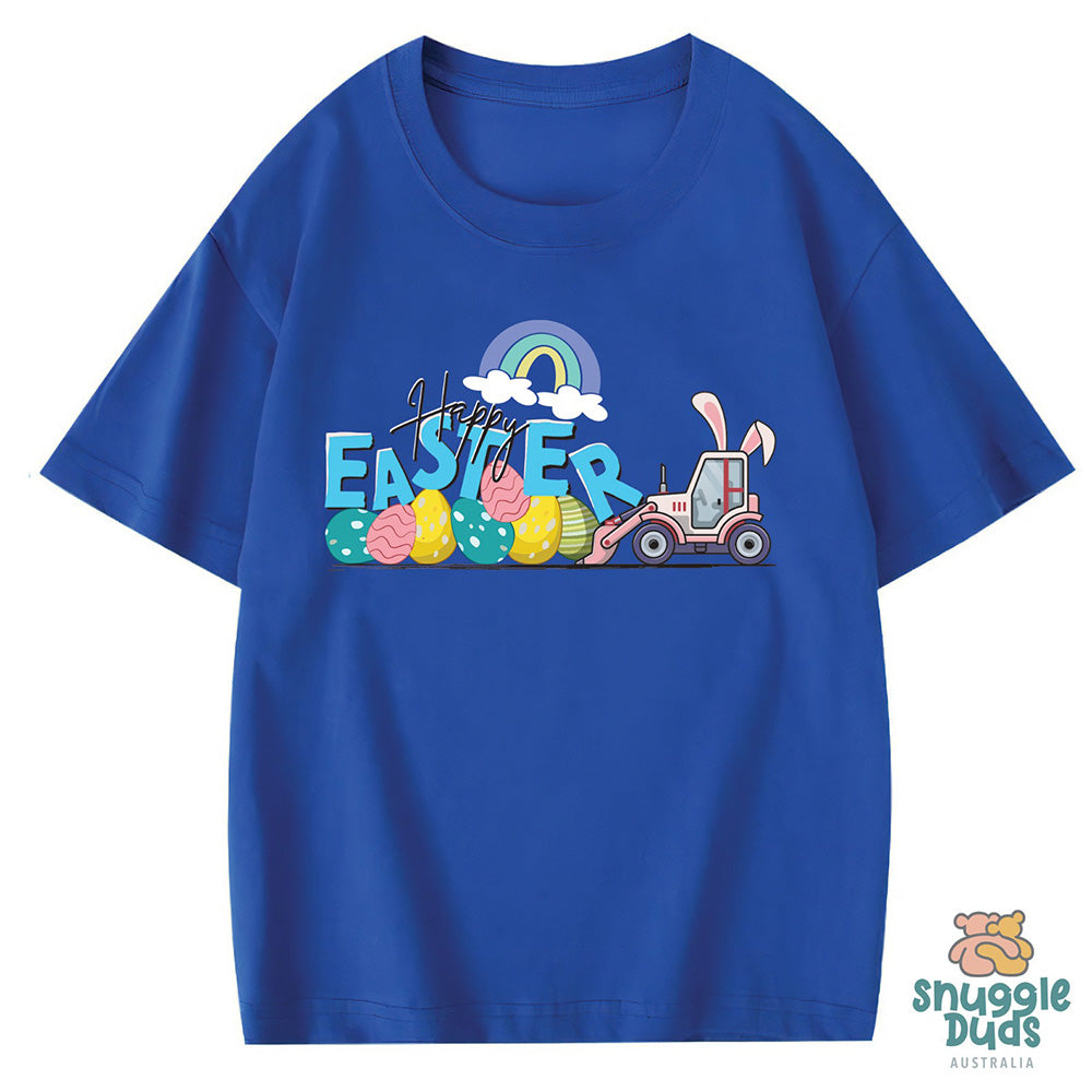 Snuggle Duds Bunny Tractor Easter T-Shirt