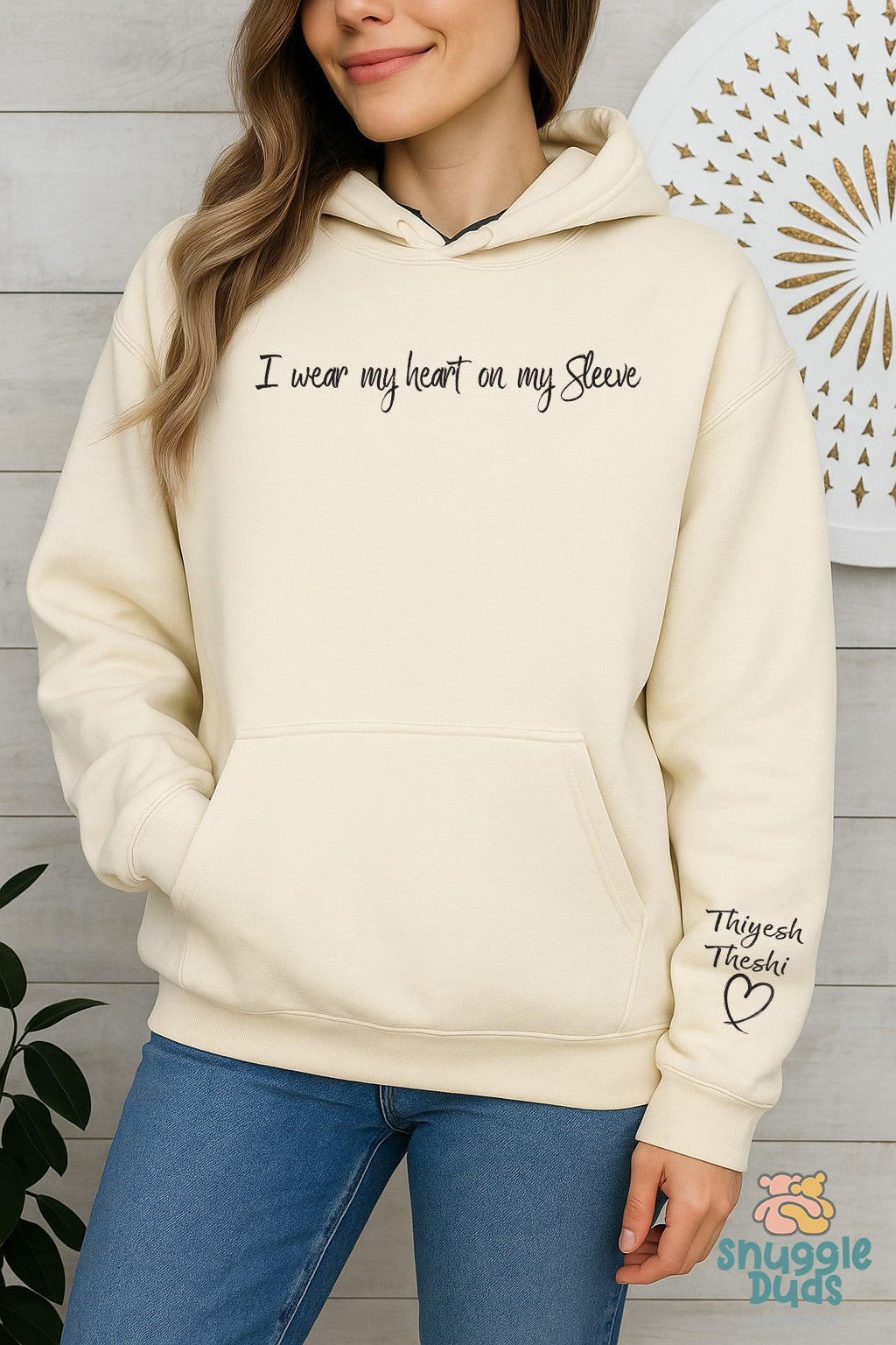 This MAMA Wears Her Heart on Her Sleeve – Custom Hoodie