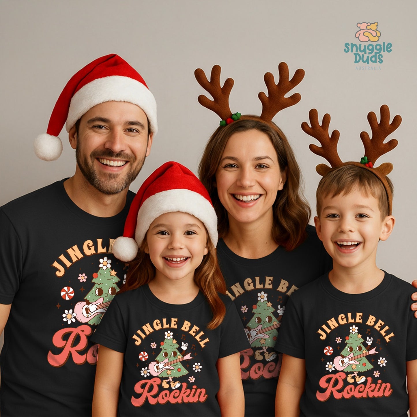 Jingle Bell Rockin’ Matching Family Christmas T-Shirts