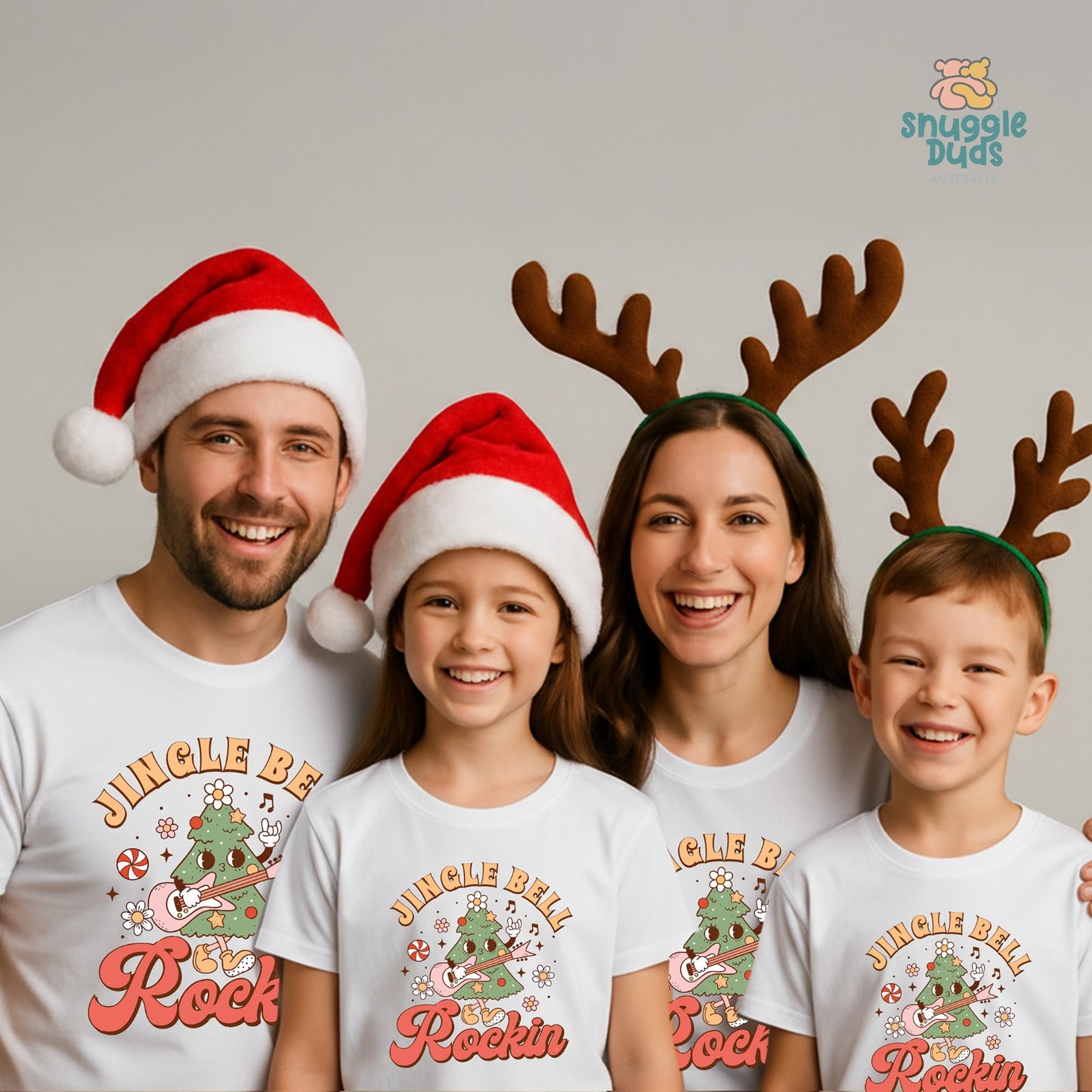 Jingle Bell Rockin’ Matching Family Christmas T-Shirts