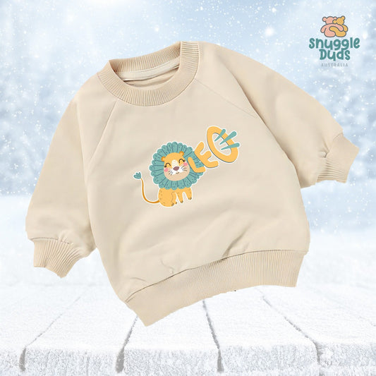 Leo the Lion Organic Crew Neck Sweatshirt (6mths-4yrs)