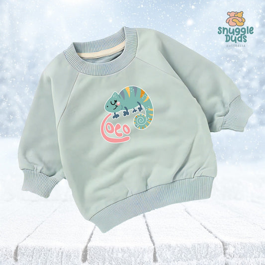 Coco the Gecko Organic Crew Neck Sweatshirt (6mths-4yrs)